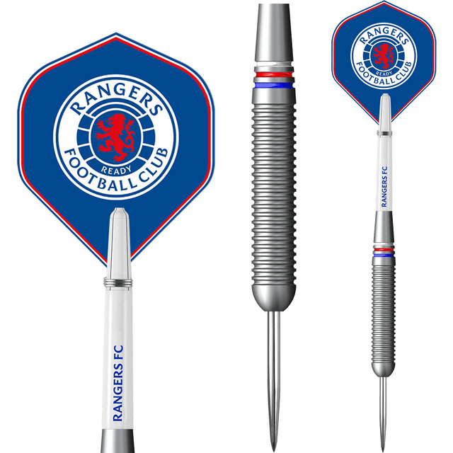 Rangers FC Darts - Steel Tip Brass - Official Licensed - RFC - 22g 22g