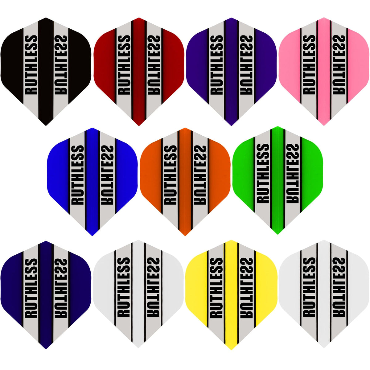 Ruthless - Clear Panel - Dart Flights - 100 Micron - No2 - Std