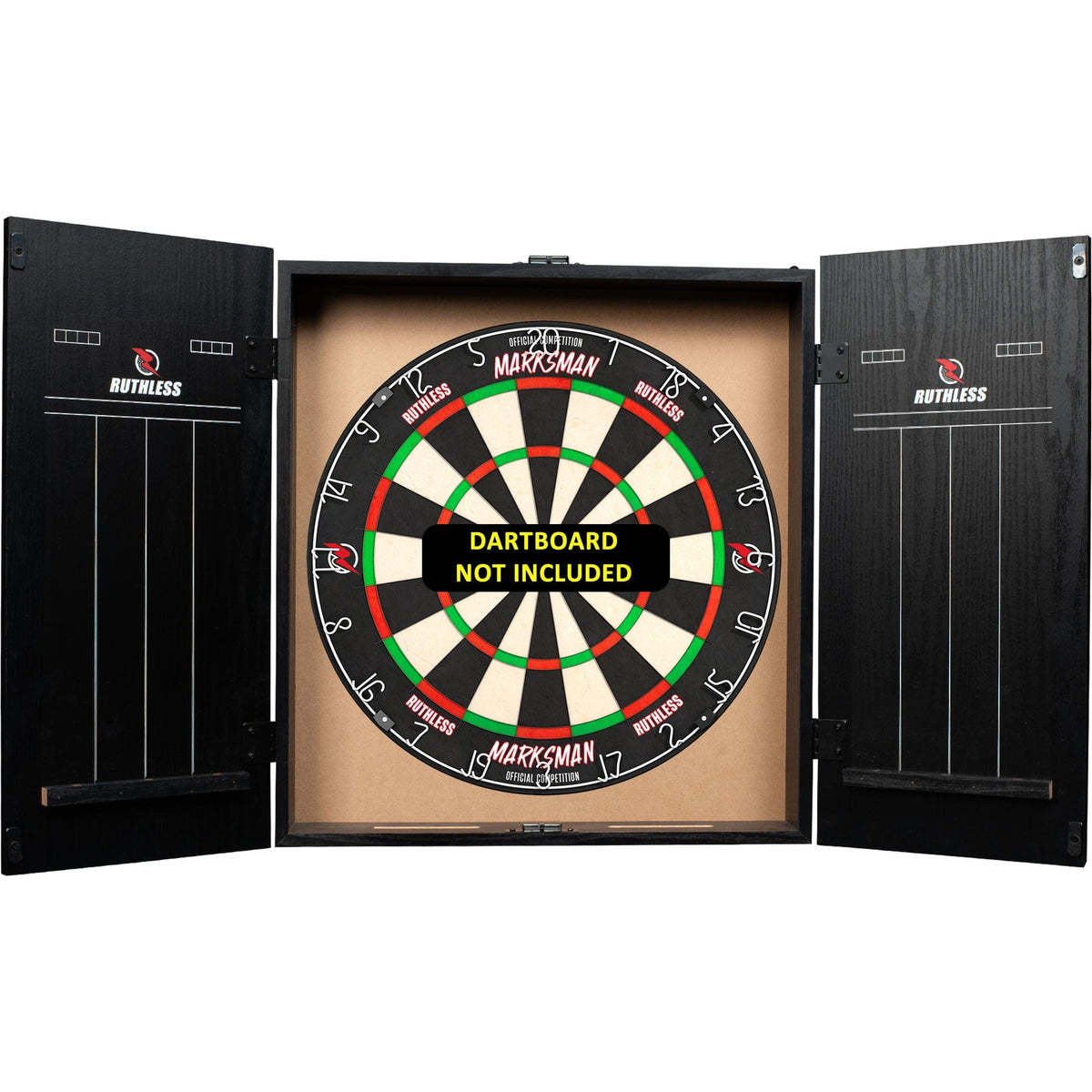 Ruthless Dartboard Cabinet - Square Design - RipTorn - Black & Blue