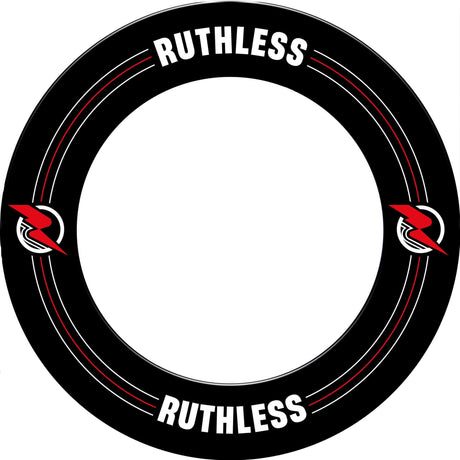 Ruthless Dartboard Surround - Professional - Printed Design - Black