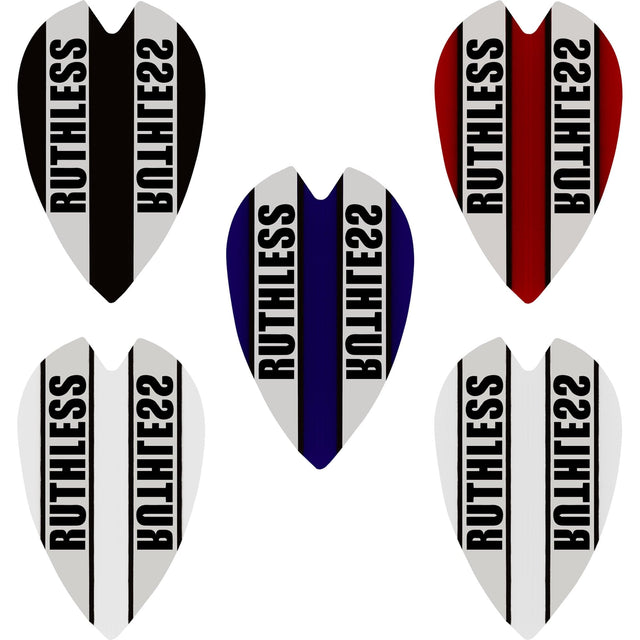 *Ruthless - Clear Panel - Dart Flights - 100 Micron - Retro
