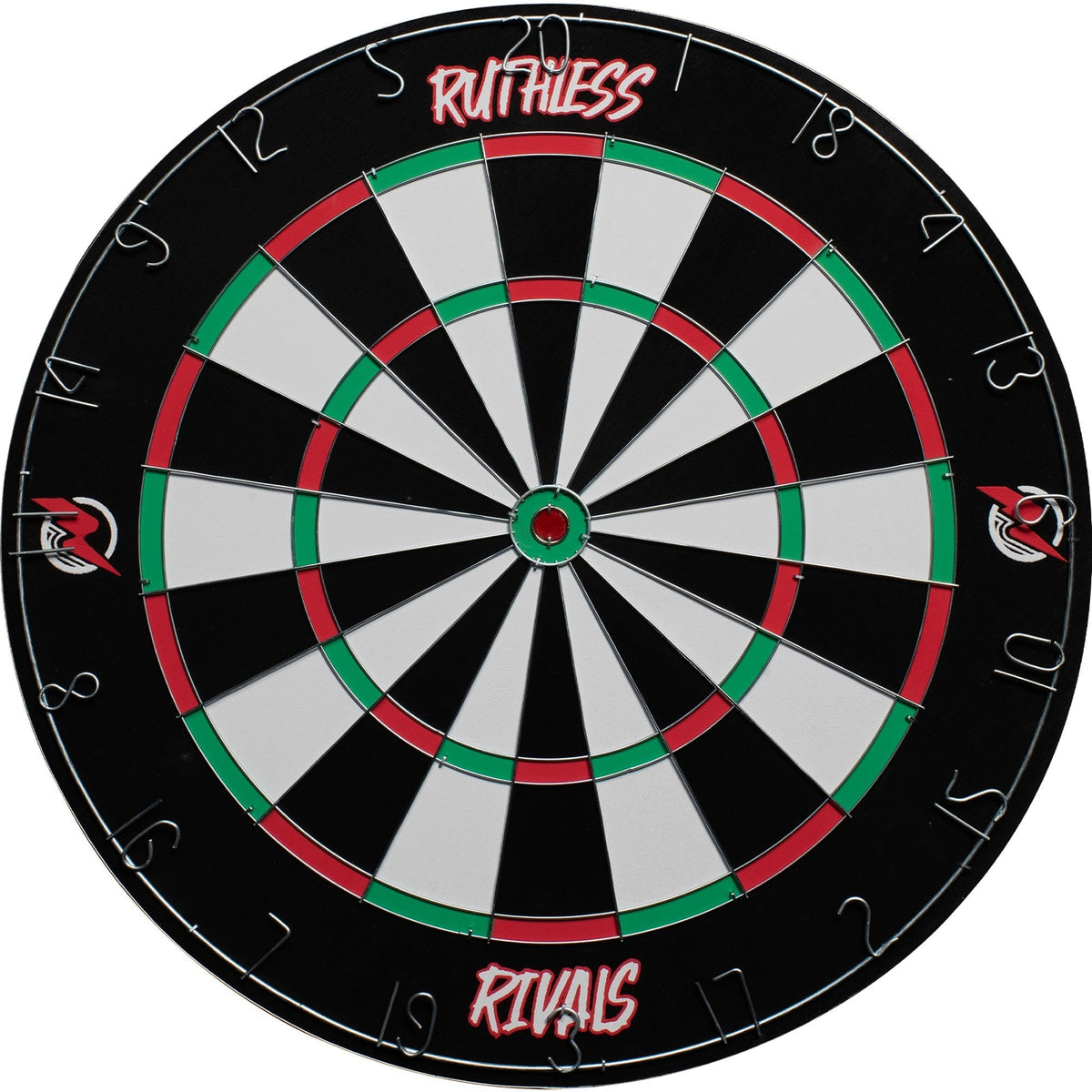 Ruthless Rivals Dartboard - Family Darts Game - Paper Wound Board - inc 2 sets of Darts