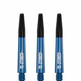 Ruthless Sting Dart Shafts - Polycarbonate - Solid Blue - Black Top Tweenie