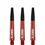 Ruthless Sting Dart Shafts - Polycarbonate - Solid Red - Black Top Tweenie