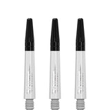 Ruthless Sting Dart Shafts - Polycarbonate - Solid White - Black Top Tweenie