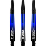 Ruthless Sting XT Dart Shafts - Polycarbonate - Gradient Black & Blue - Black Top Medium