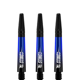 Ruthless Sting XT Dart Shafts - Polycarbonate - Gradient Black & Blue - Black Top Tweenie