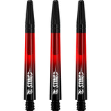 Ruthless Sting XT Dart Shafts - Polycarbonate - Gradient Black & Red - Black Top Medium