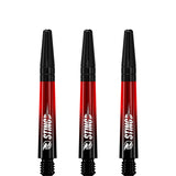 Ruthless Sting XT Dart Shafts - Polycarbonate - Gradient Black & Red - Black Top Tweenie