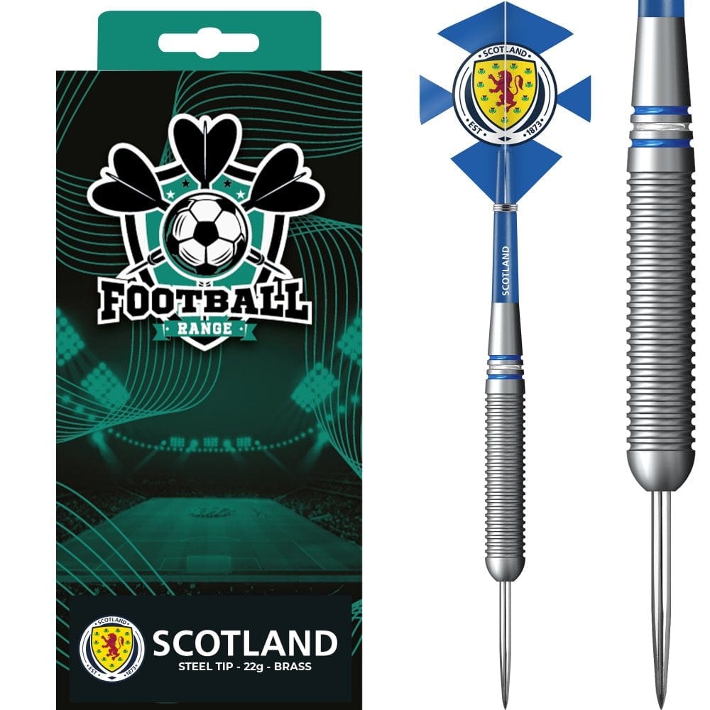 Scotland Football Darts - Steel Tip Brass - Official Licensed - Logo - 22g
