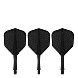 Caliburn SUP Flights - Moulded Shaft and Flight -  Standard No6 - Waves - Black