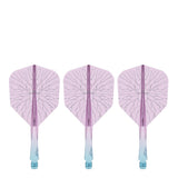 Caliburn SUP Flights - Moulded Shaft and Flight -  Standard No6 - Crack - Blue & Purple