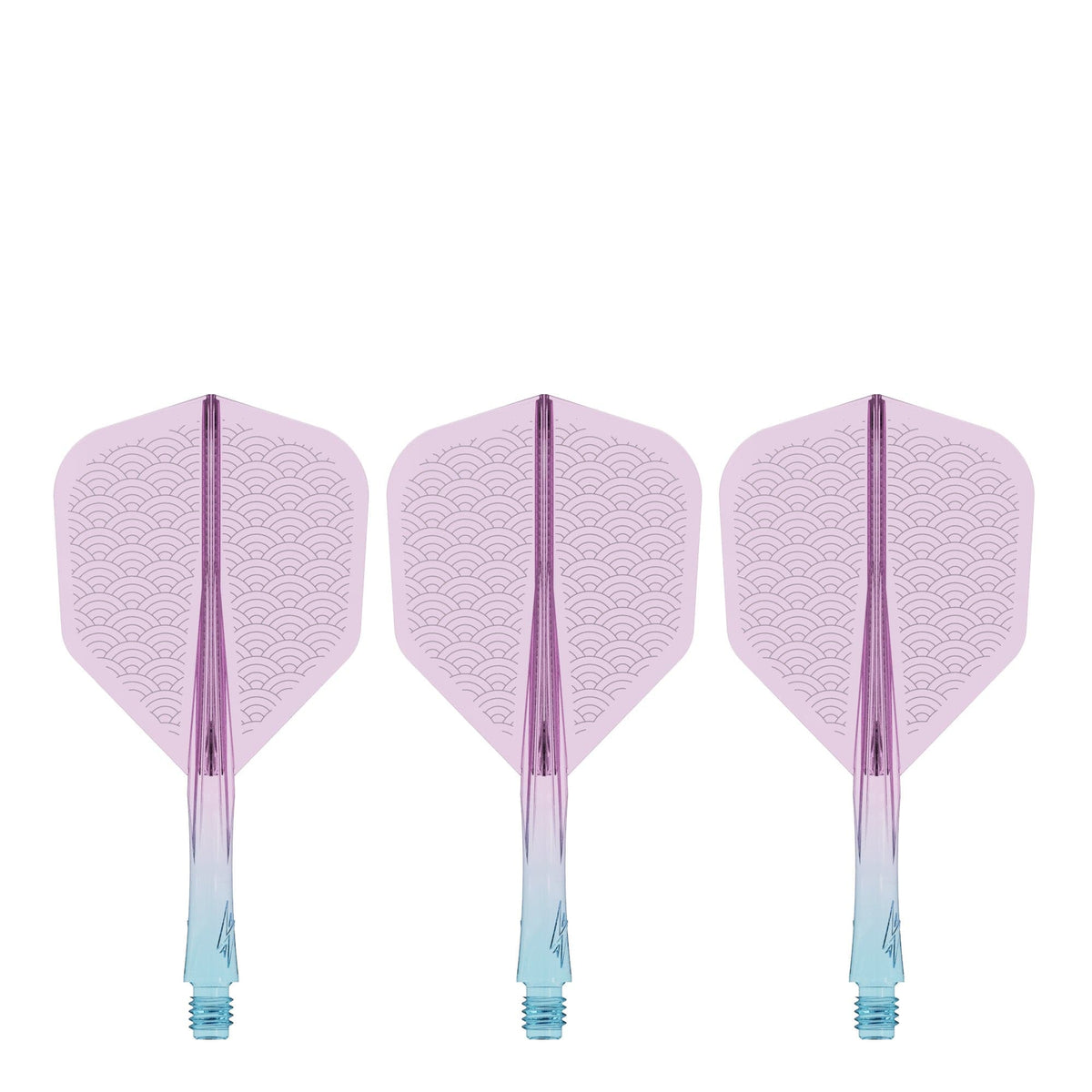 Caliburn SUP Flights - Moulded Shaft and Flight -  Standard No6 - Waves - Blue & Purple