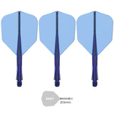 Caliburn SUP Flights - Moulded Flight & Shaft - Standard No6 - Blue