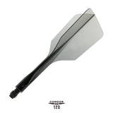 Condor AXE 120 Dart Flights - Slim Clear Black / Short