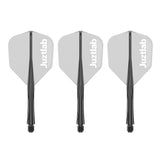 Caliburn SUP X Juzstlab Dart Flights - Moulded Flight & Shaft - Standard No6 - Black