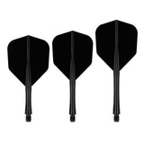 Caliburn SUP Lite Dart Flights - Moulded Flight & Shaft - Standard No6 - Black