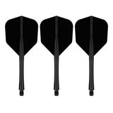 Caliburn SUP Lite Dart Flights - Moulded Flight & Shaft - Standard No6 - Black