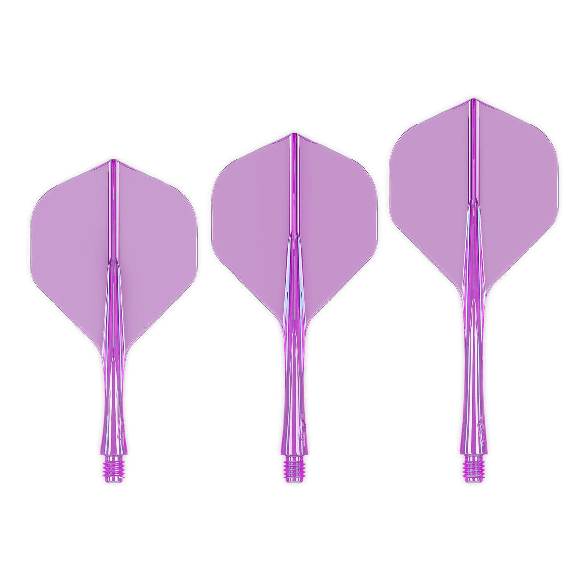 Caliburn SUP Flights - Moulded Flight & Shaft - Standard No2 Purple / Short