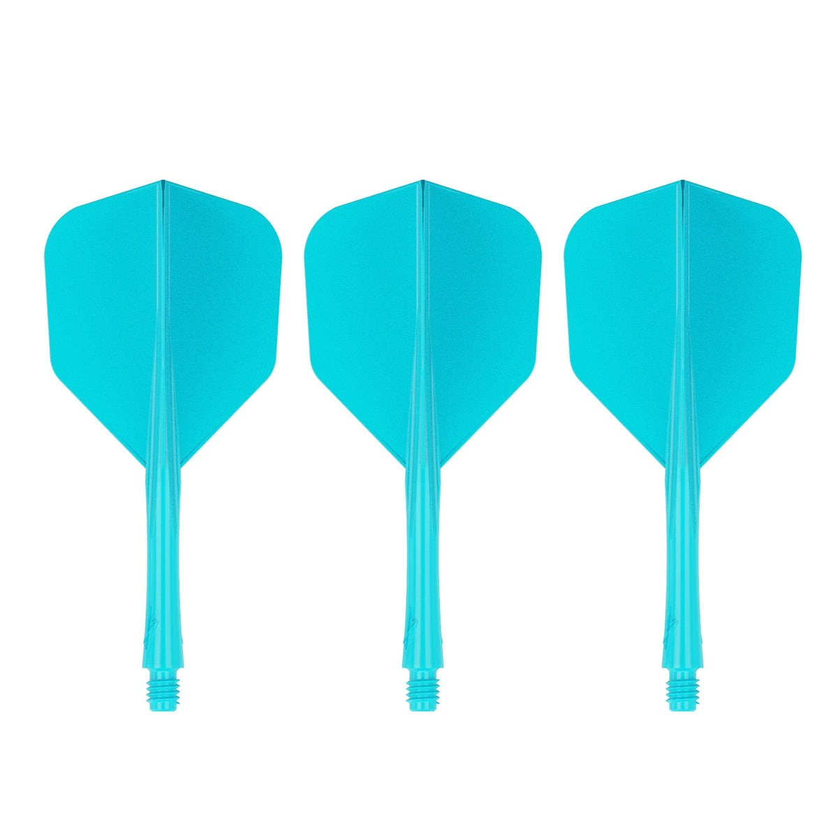 Caliburn SUP Lite Dart Flights - Moulded Flight & Shaft - Standard No6 - Lucent Cyan
