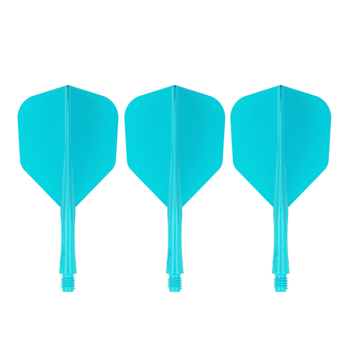 Caliburn SUP Lite Dart Flights - Moulded Flight & Shaft - Standard No6 - Lucent Cyan