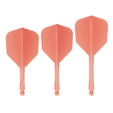 Caliburn SUP Lite Dart Flights - Moulded Flight & Shaft - Standard No6 - Tangerine