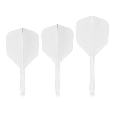 Caliburn SUP Lite Dart Flights - Moulded Flight & Shaft - Standard No6 - White