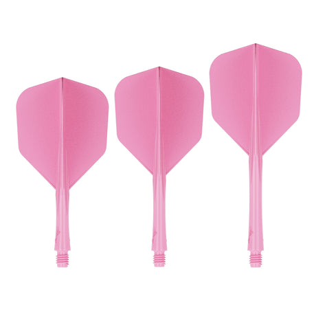 Caliburn SUP Lite Dart Flights - Moulded Flight & Shaft - Standard No6 - Sakura Pink