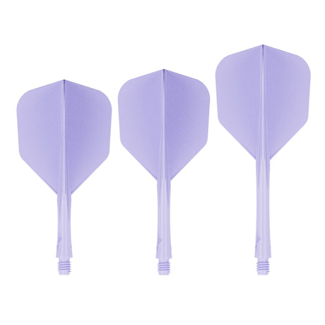 Caliburn SUP Lite Dart Flights - Moulded Flight & Shaft - Standard No6 - Misty Purple