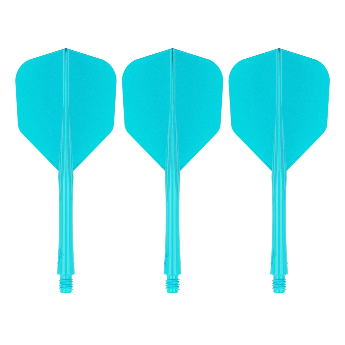 Caliburn SUP Lite Dart Flights - Moulded Flight & Shaft - Standard No6 - Lucent Cyan