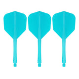 Caliburn SUP Lite Dart Flights - Moulded Flight & Shaft - Standard No6 - Lucent Cyan