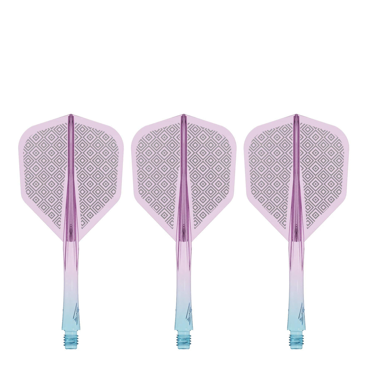 Caliburn SUP Flights - Moulded Shaft and Flight -  Standard No6 - Block - Blue & Purple