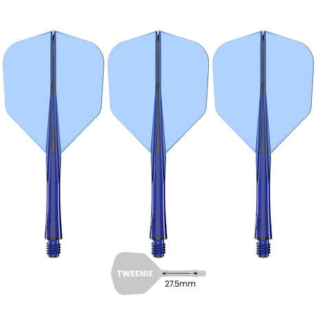 Caliburn SUP Flights - Moulded Flight & Shaft - Standard No6 - Blue