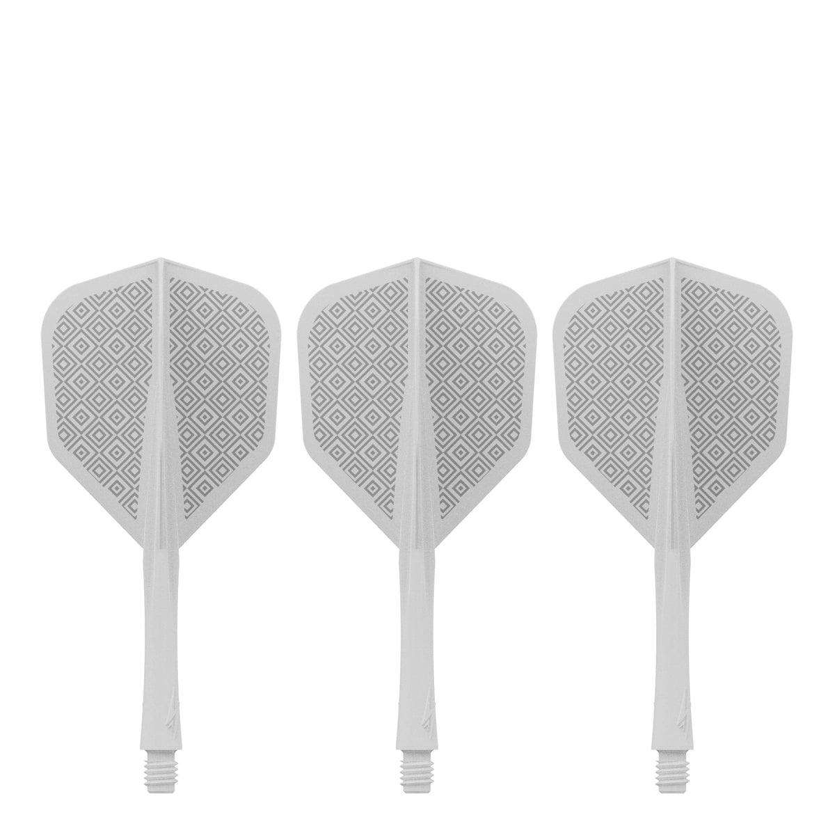Caliburn SUP Flights - Moulded Shaft and Flight -  Standard No6 - Block - White
