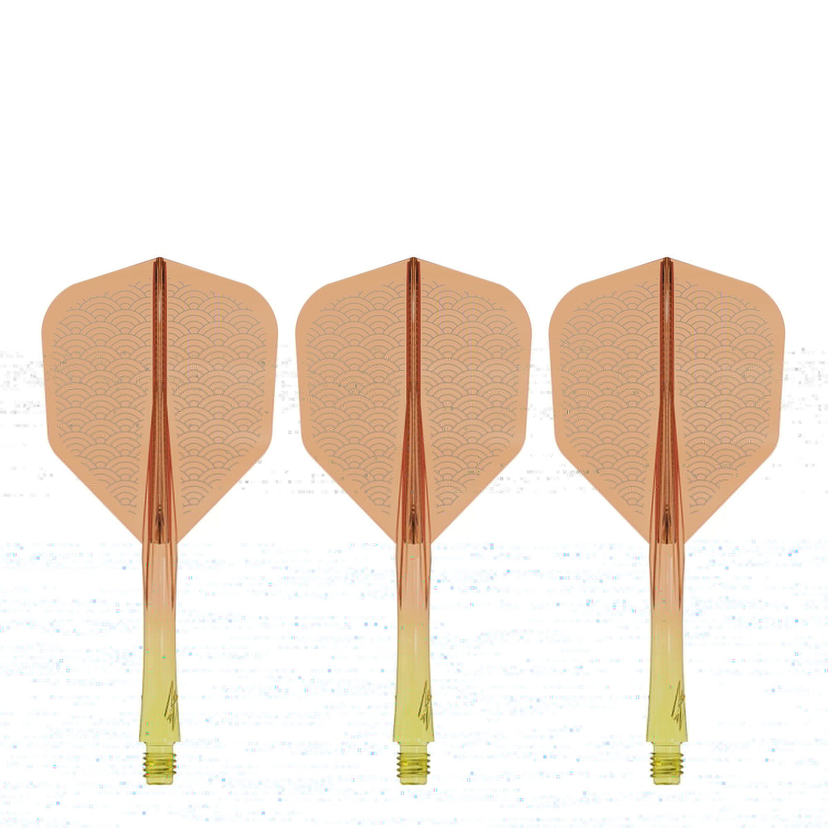 Caliburn SUP Flights - Moulded Shaft and Flight -  Standard No6 - Waves - Yellow & Orange