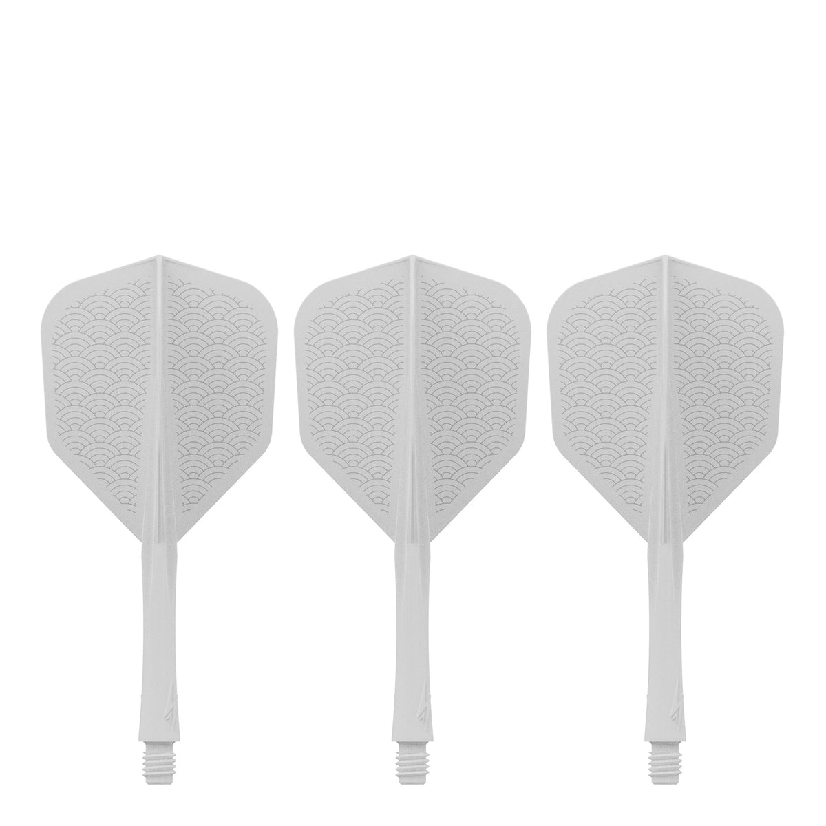 Caliburn SUP Flights - Moulded Shaft and Flight -  Standard No6 - Waves - White