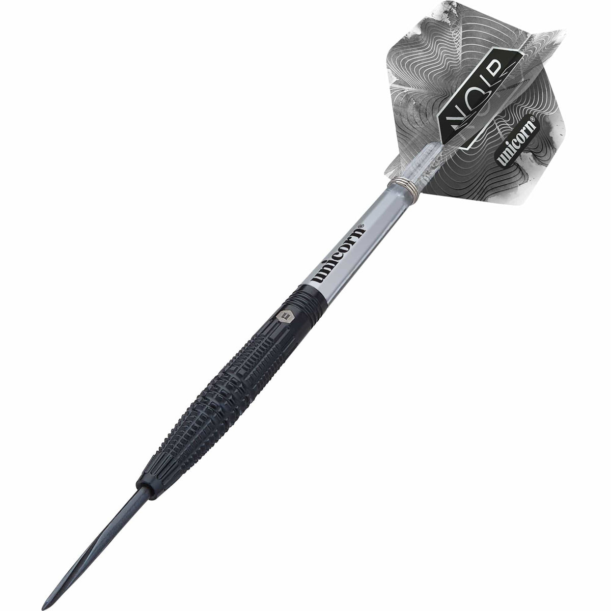 Unicorn Noir Darts - Style 2 - Steel Tip - Black - Torpedo Design
