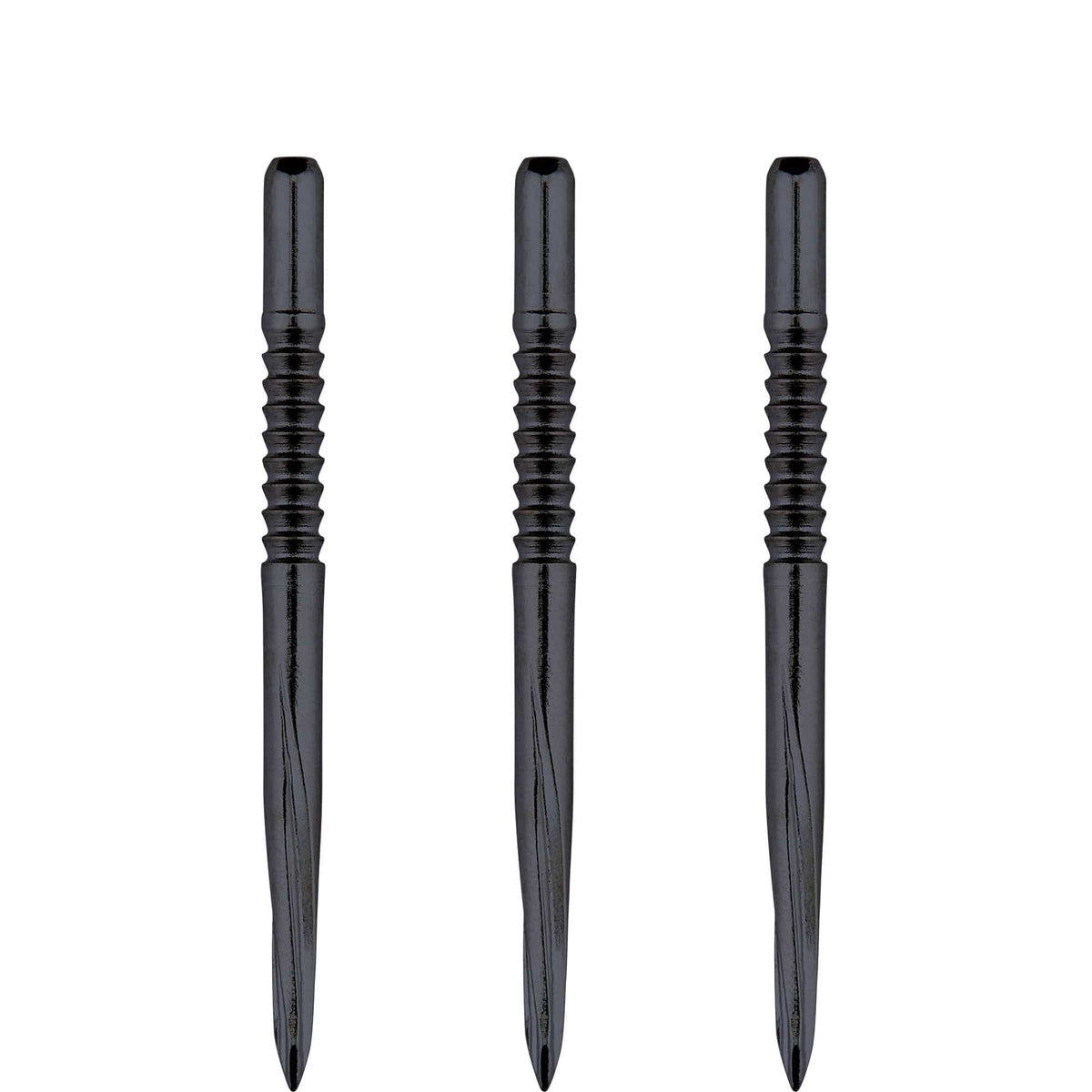 Unicorn Volute Dart Points - Steel Tip - Shark Fin - Black 36mm