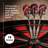 Viper Grim Reaper Darts - Soft Tip - 80% - inc Extras - G2 - Rear-Knurl - Natural 18g