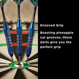 Viper Comix Darts - Steel Tip - Coated Alloy - Cut Grooves - inc Extras - Blue 22g