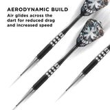 Viper Desperado Darts - Steel Tip - 80% - inc Extras - D1 - Micro Grip - Black 24g
