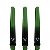 Viper Viperlock Aluminium Dart Shafts - inc O-Rings and Locking Pin - Black & Green Short