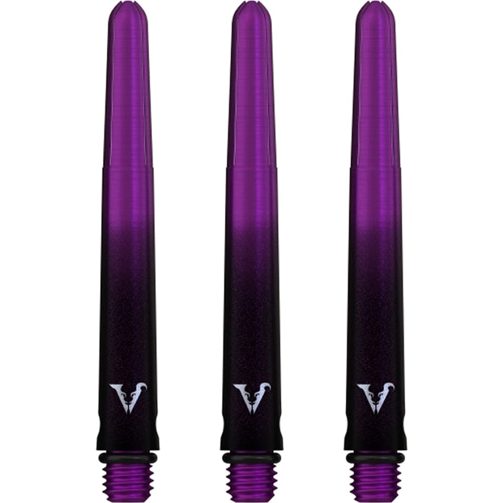 Viper Viperlock Aluminium Dart Shafts - inc O-Rings and Locking Pin - Black & Purple Tweenie