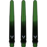 Viper Viperlock Aluminium Dart Shafts - inc O-Rings and Locking Pin - Black & Green Tweenie