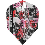 Viper V-100 Sinister Dart Flights - 100 Micron - Skulls - Std No2 Red