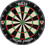 Wales FA - Dartboard - Professional Level - Official Licensed - Crest Logo - Wales