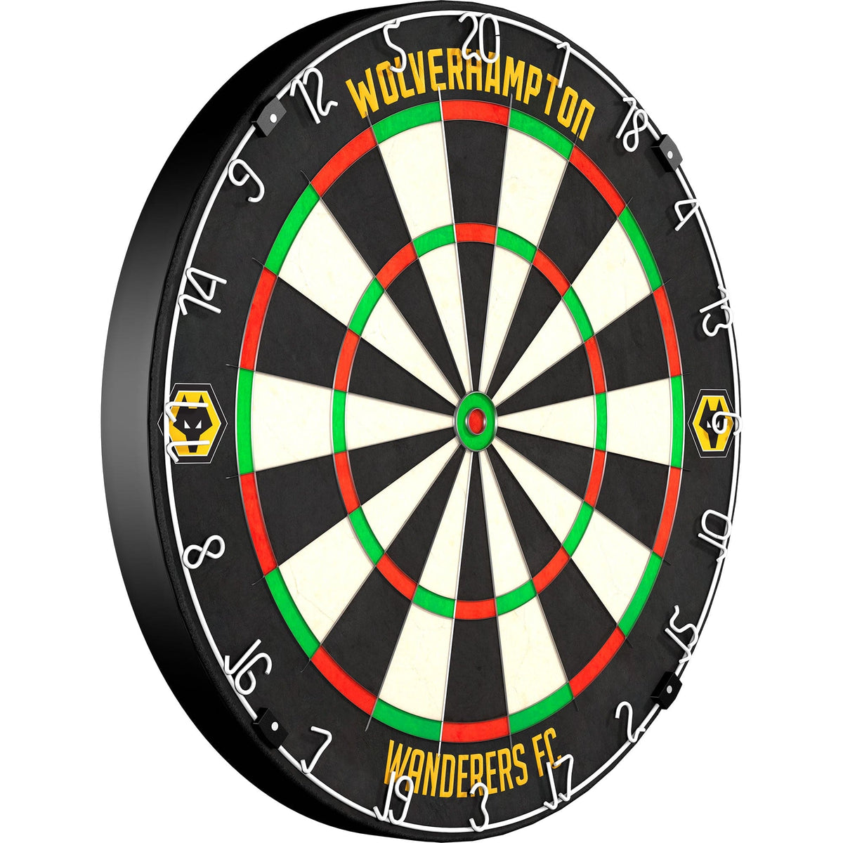 Wolverhampton Wanderers FC Dartboard - Official Licensed - Wolves - Yellow Crest