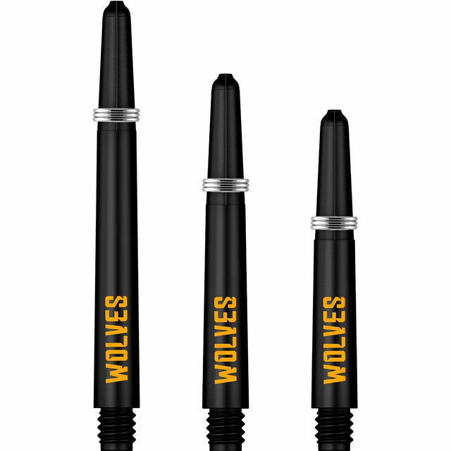 Wolverhampton Wanderers FC Nylon Shafts - Dart Stems with Springs - Wolves - Black