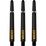 Wolverhampton Wanderers FC Nylon Shafts - Dart Stems with Springs - Wolves - Black