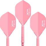 XQMax Fenix Dart Flight and Shafts - Moulded All-In-One System - 28mm Pink